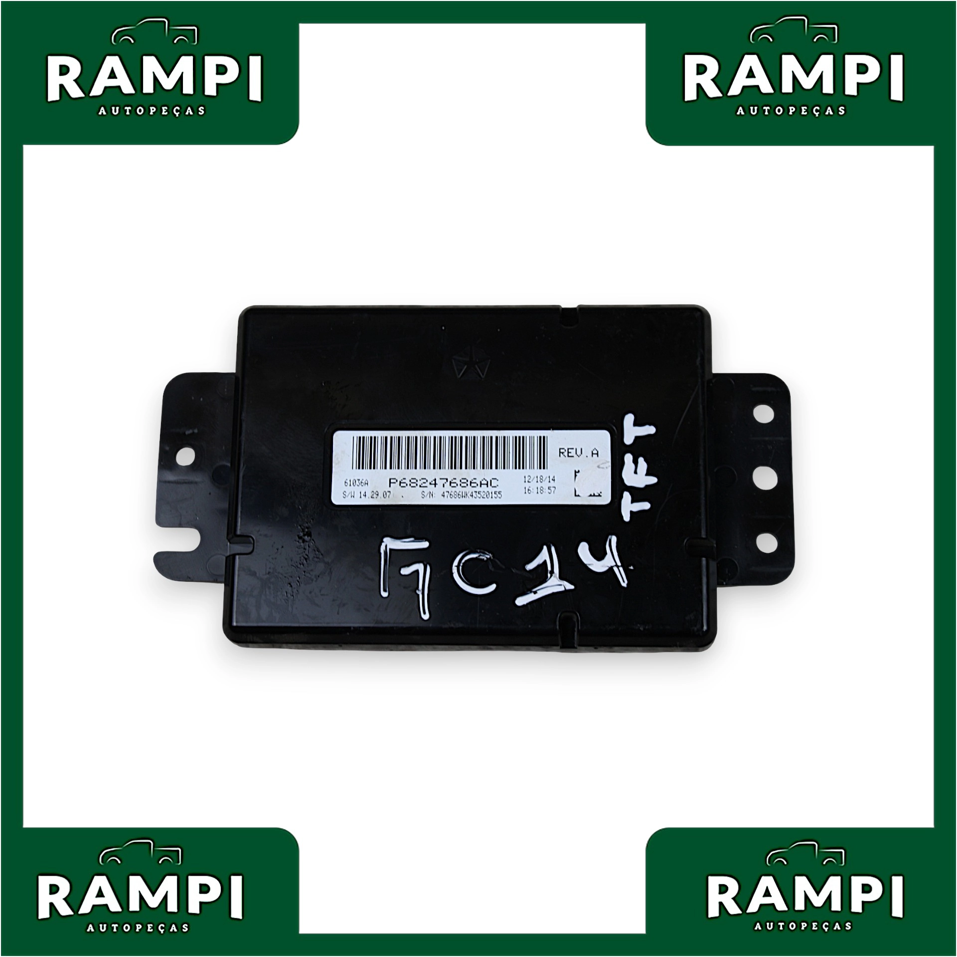 Módulo Acelerador Jeep Grand Cherokee 2014 v6 P68247686AC