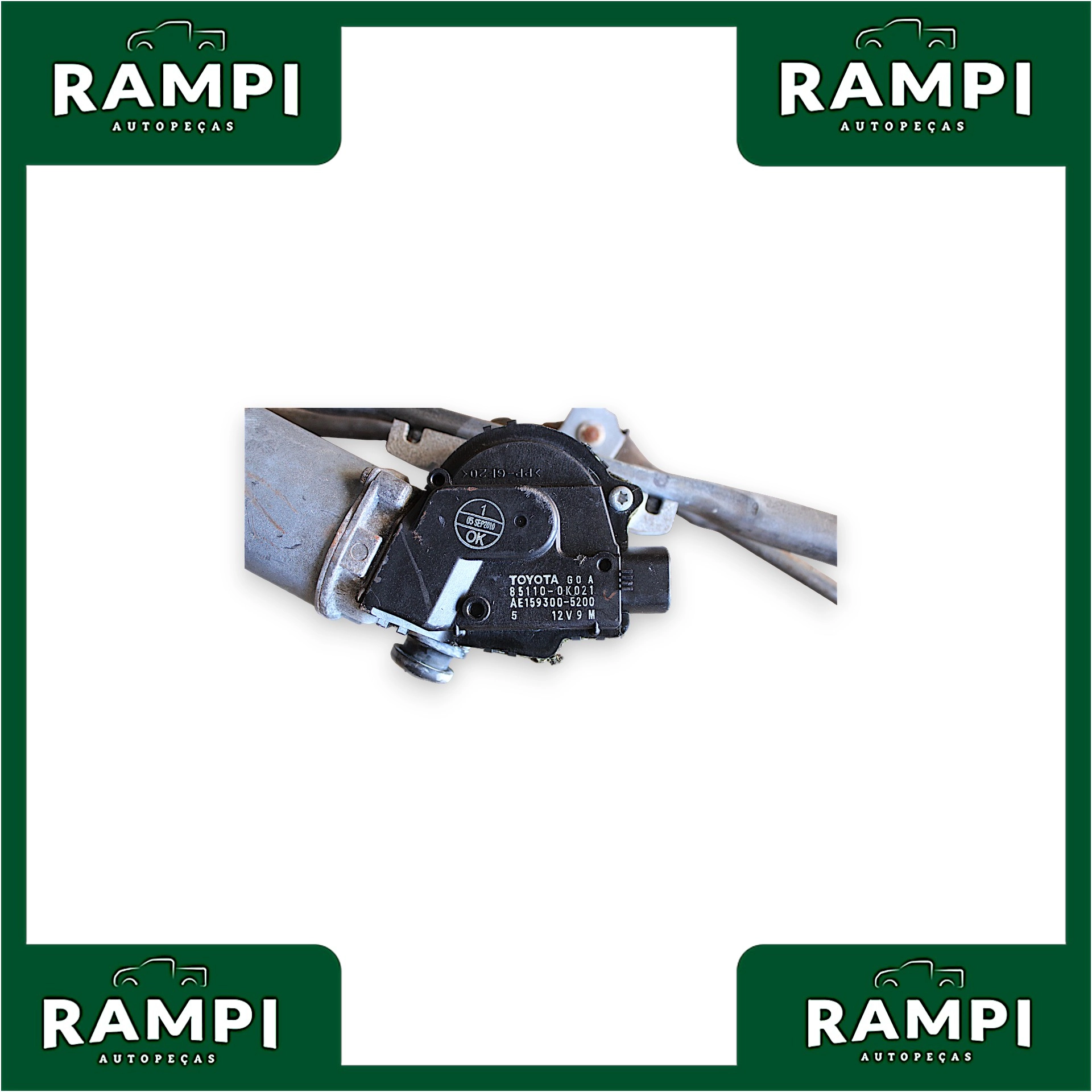Motor Limpador Parabrisa Original Toyota Hilux 2019 2.8 851100k021