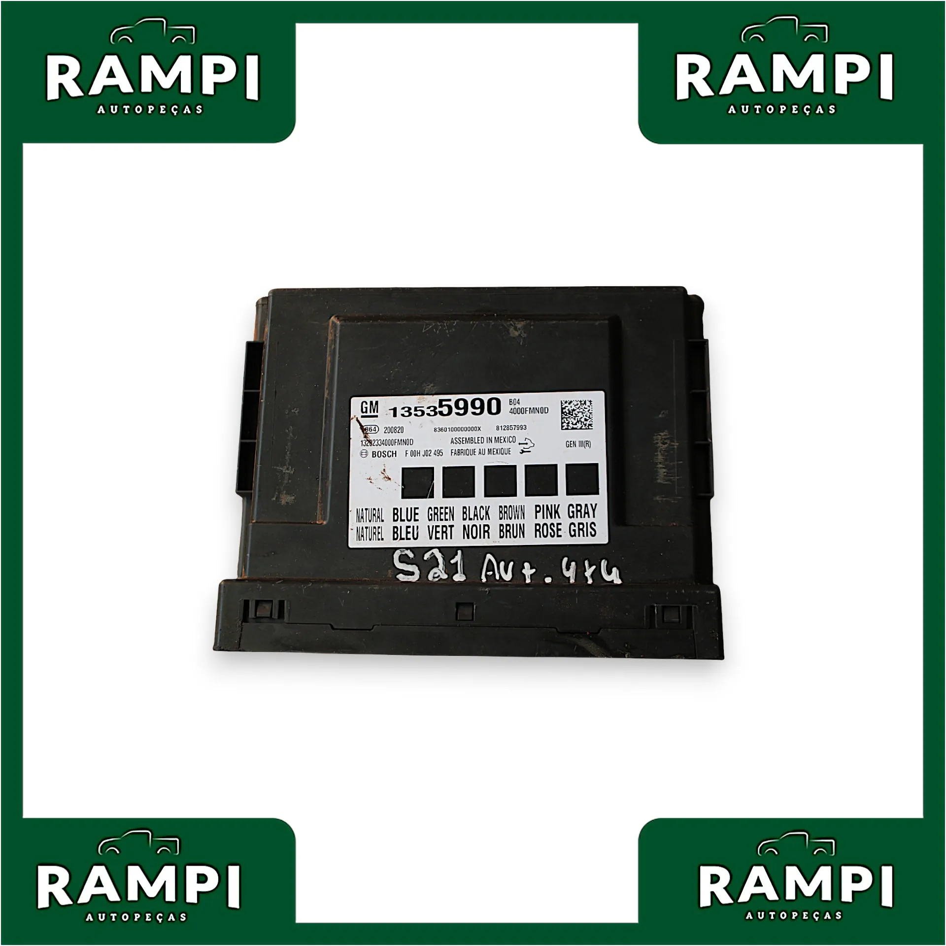 Kit Injeção GM S10 2021 2.8 200cv Diesel 13535990 13523279 