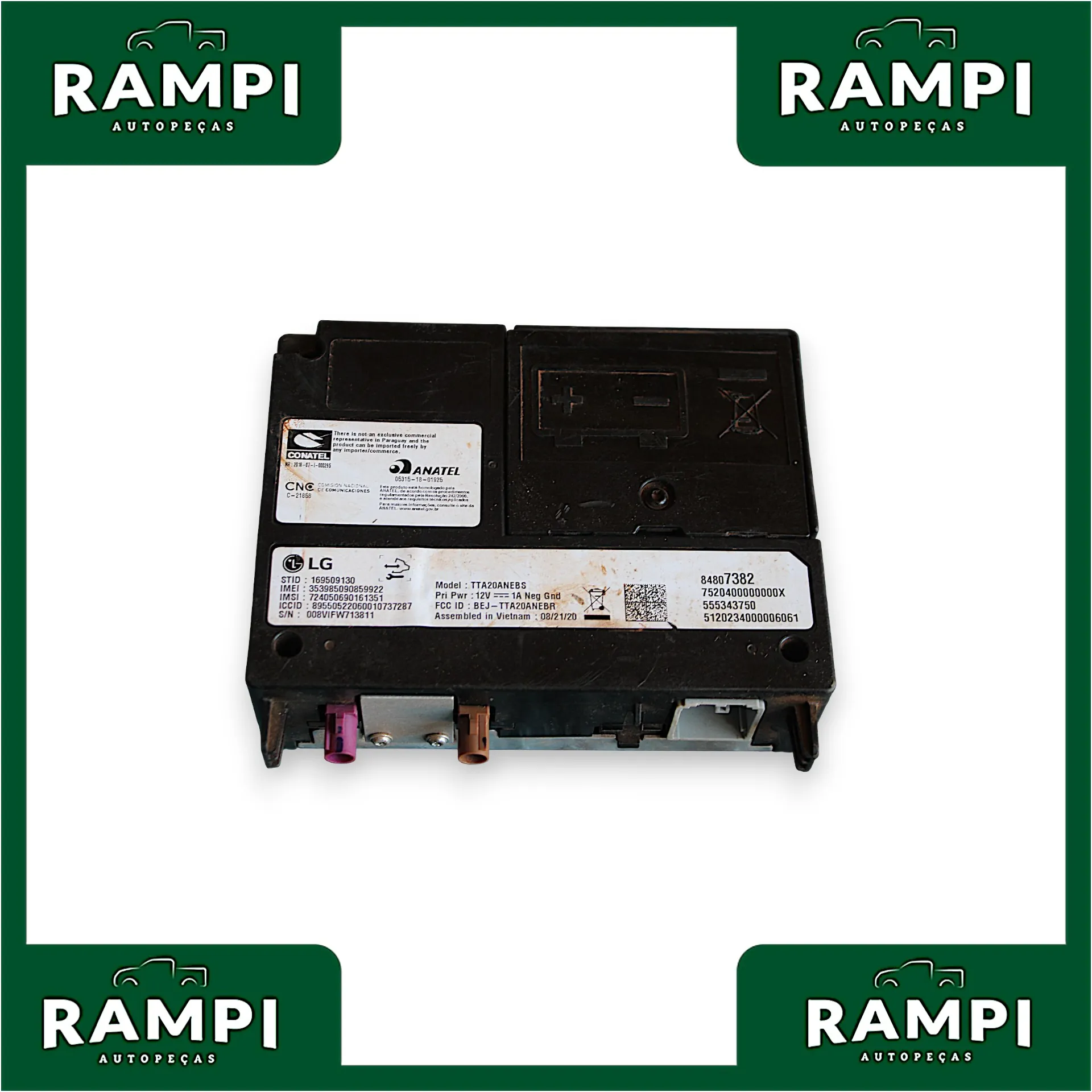 Módulo Central Interface Multimidia GM S10 2020 2.8 200cv 84807382