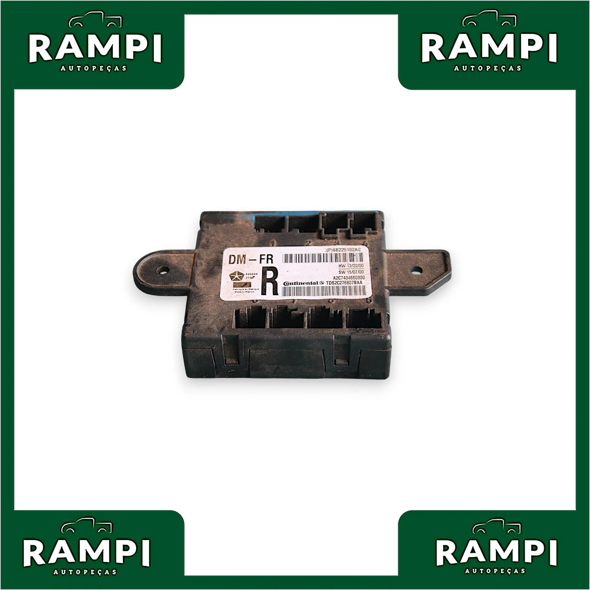 Módulo porta Dianteira Direita Dodge Ram 2018 p68225102ac 