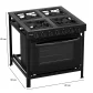 Fogão Industrial 4 Bocas com Forno 94 Litros Atena | Realce