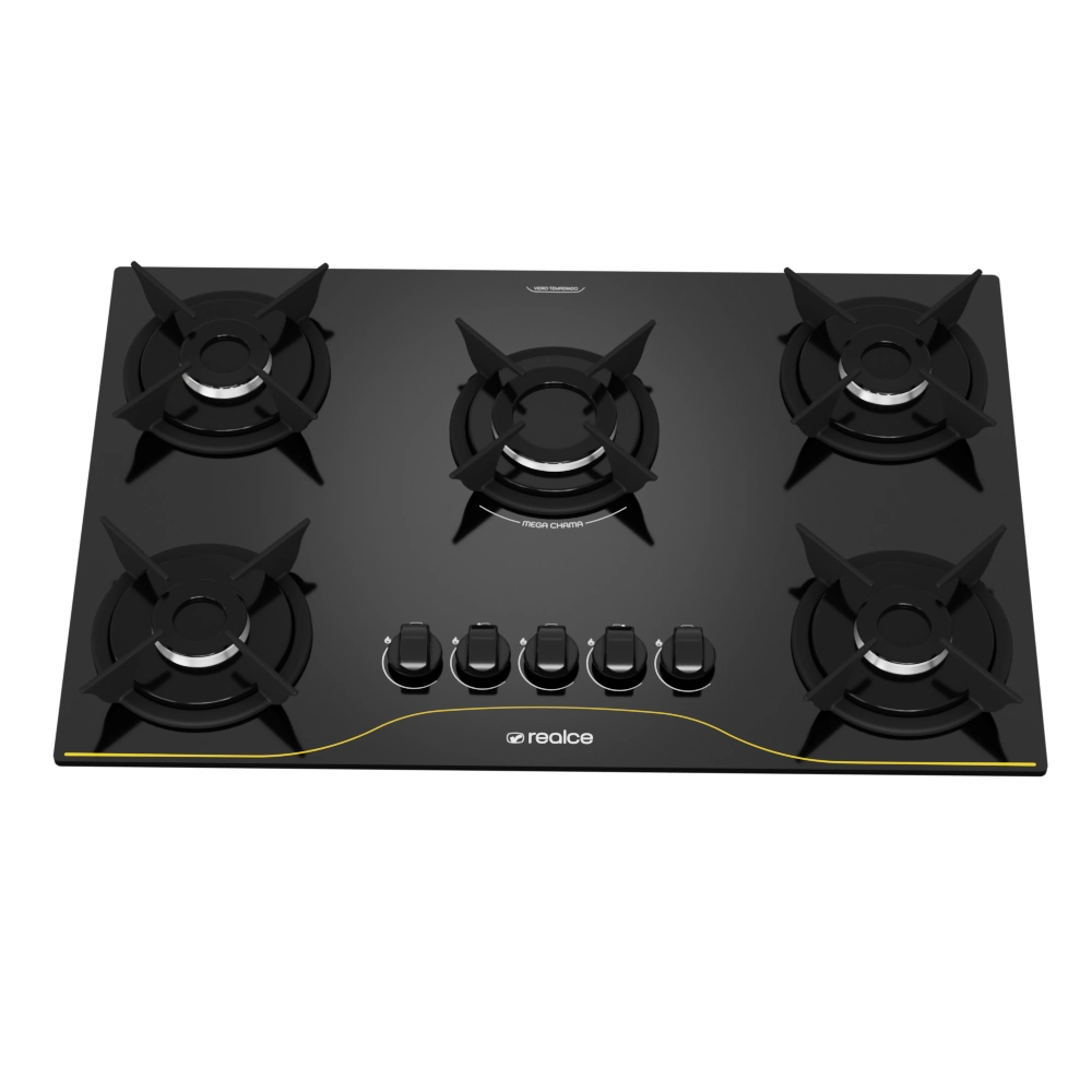 Cooktop 5 Bocas Mega Chama | Realce