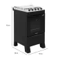 Fogão 4 Bocas Preto Premium Plus | Realce