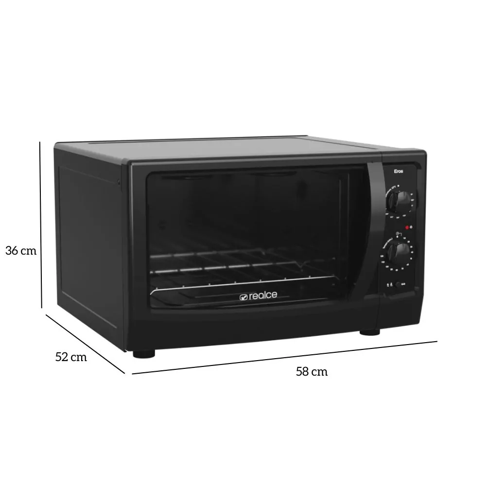 Forno Elétrico Eros 44 Litros Preto 1900W | Realce