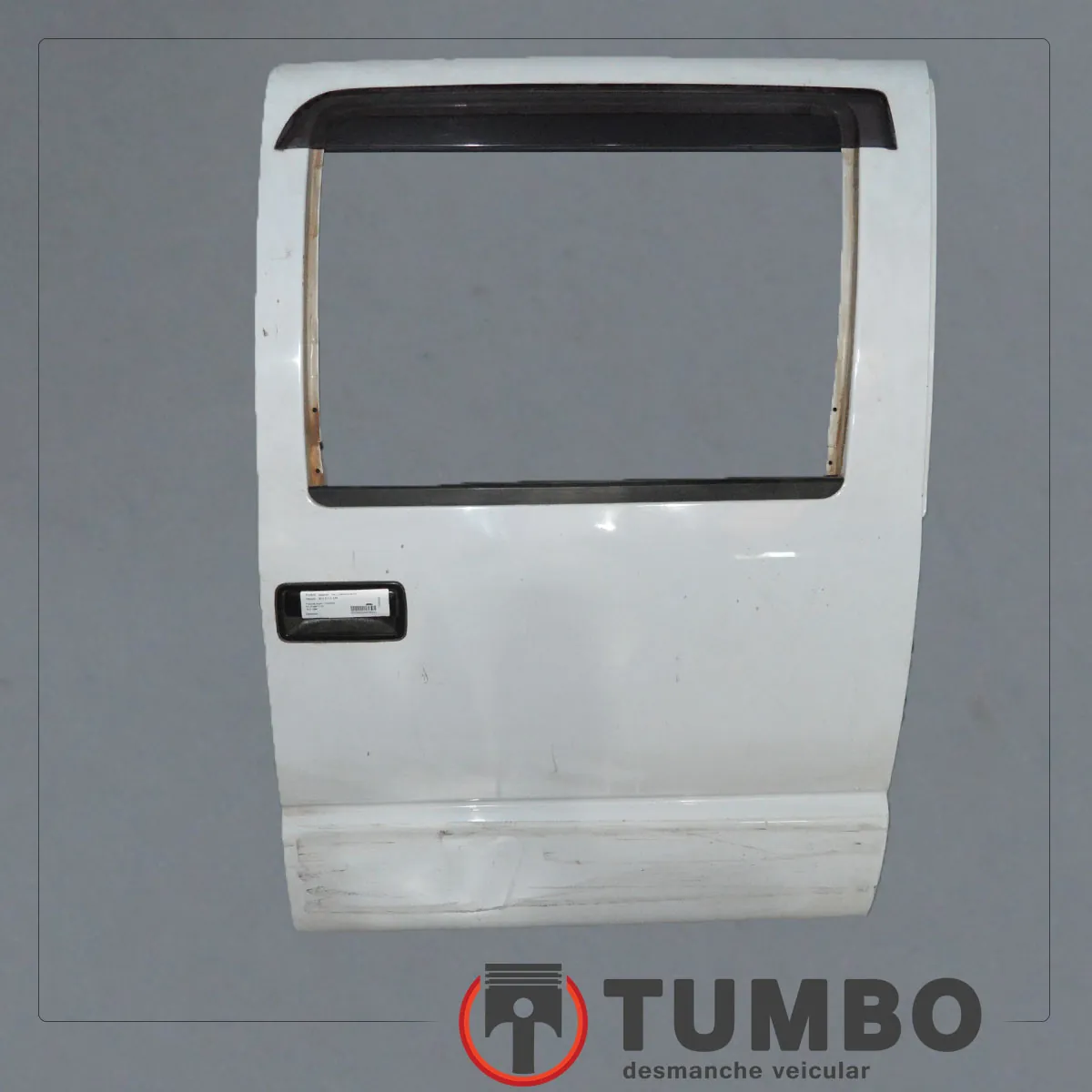 Porta traseira direita S10 até 2011 branca com detalhes