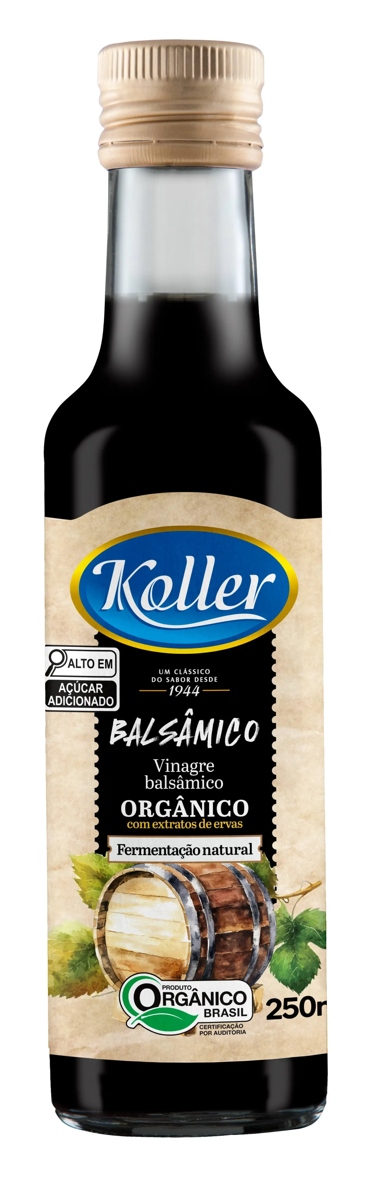 Vinagre Balsâmico Orgânico 250ml - Linha Premium