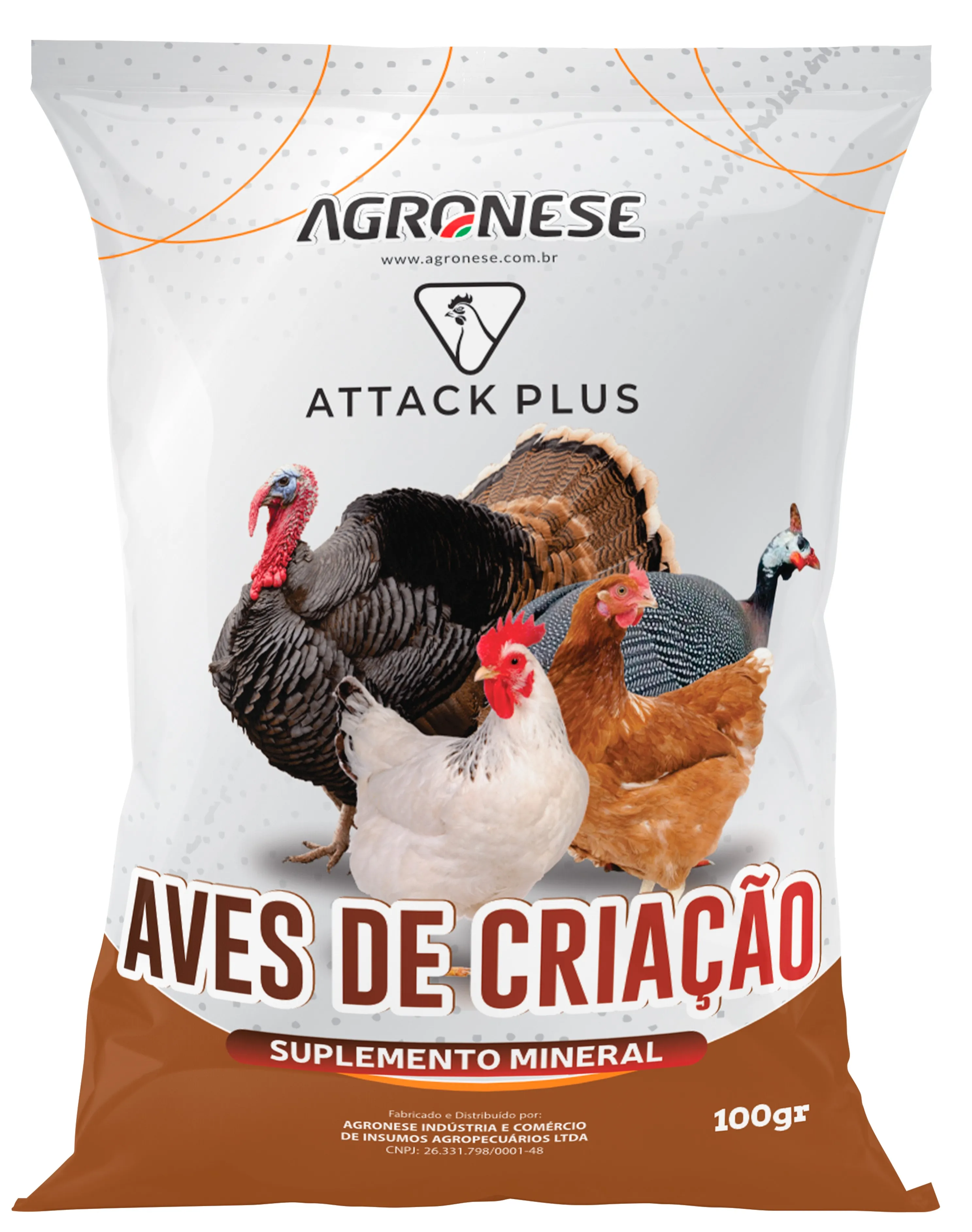 Suplemento Aves - Attack Plus Aves de Criação 100gr