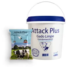 Suplemento - Attack Plus Gado Limpo - Balde com 20 unidades de 500gr